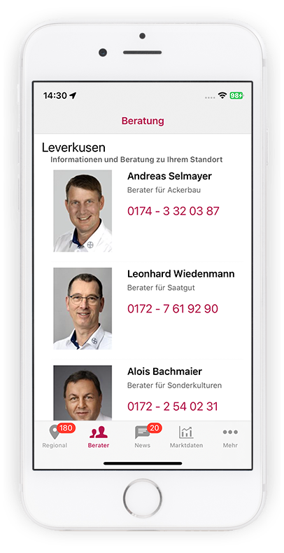 Beratung Screen